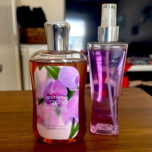 Bath & Body Works shower gel and fragrance mist •Enchanted Orchid•